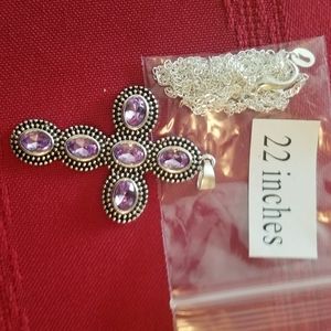 Cross pendant and 22 inch chain